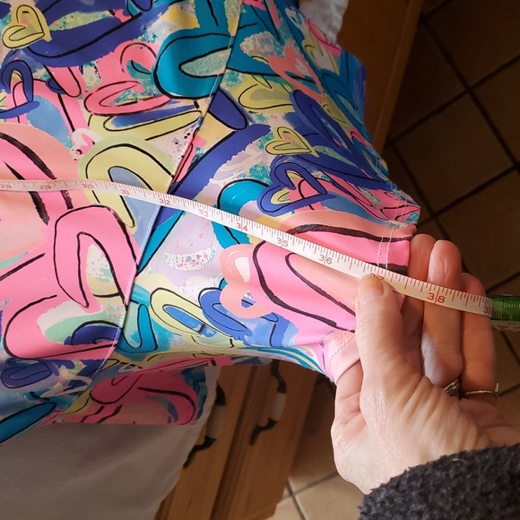 Lulu-B Colorful Heart Print Sleeveless Sz. L Dress - Picture 6 of 10